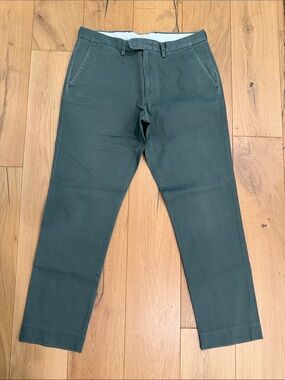 J. Crew Slim Bowery Men's Chinos in Forest Green